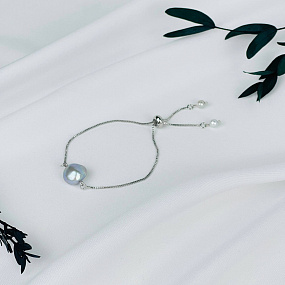 Браслет регулируемый с Жемчугом, Артикул: 083999 - изображение товара №1