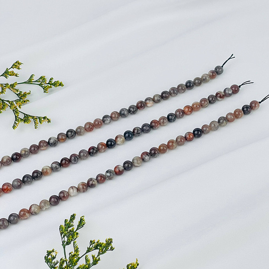 Бусины для украшений из Лунного и Солнечного камня (50 бусин), Артикул: 117044 - изображение товара №3