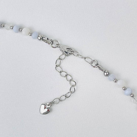 Колье для "Девы" из Горного Хрусталя,Опала и Агата, Артикул: 111896 - изображение товара №3