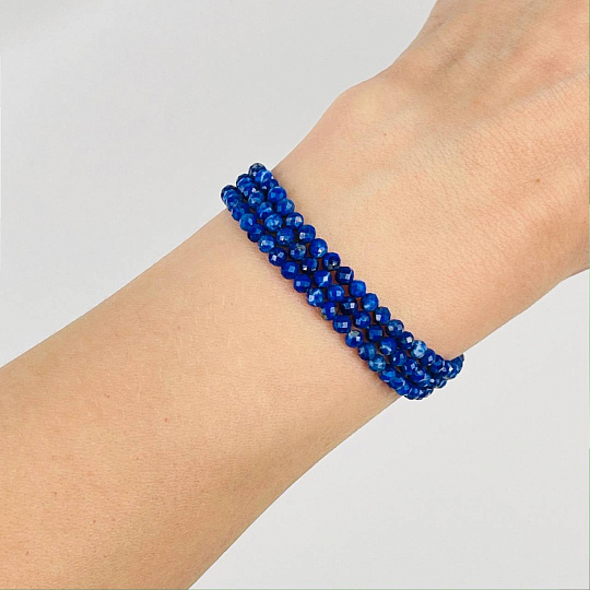 Бусины для украшений из Лазурита (120 бусин), Артикул: 092832 - изображение товара №3