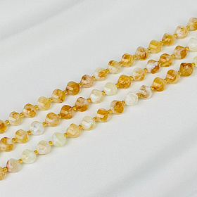 Бусины для украшений из Цитрина (32 бусины)