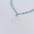 Колье из Аквамарина с Горным Хрусталем