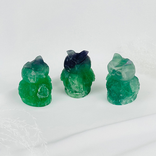 Фигурка Сова из Флюорита, Артикул: 117432 - изображение товара №1