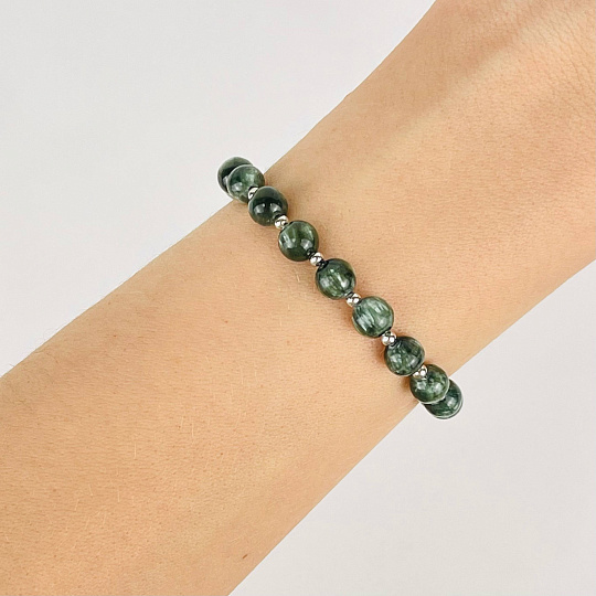 Браслет регулируемый из Серафинита, Артикул: 117597 - изображение товара №2