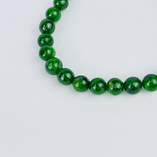 Браслет из Хромдиопсида, Артикул: 072998 - изображение товара №3