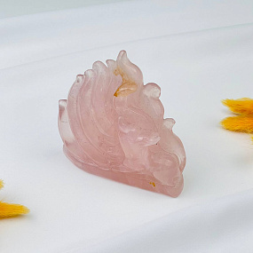 Лиса "Кицунэ" из Розового кварца, Артикул: 088085 - изображение товара №4