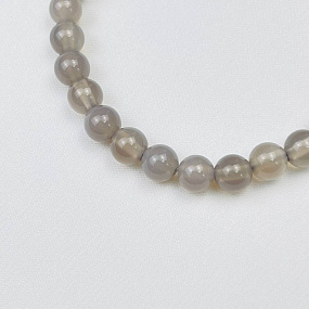 Браслет из серого Агата, Артикул: 079582 - изображение товара №3