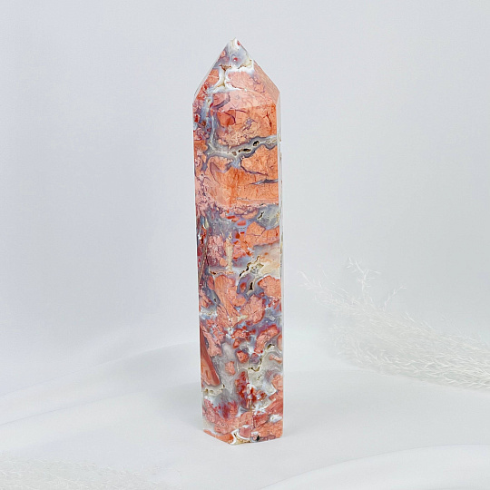 Кристалл из розового цветочного Агата, Артикул: 117075 - изображение товара №3