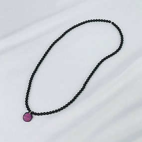 Бусы мужские из Турмалина и Корунда