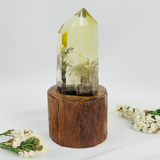 Кристалл из Цитрина на подставке, Артикул: 113385 - изображение товара №1