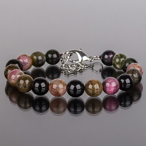 Браслет из Турмалина микс (Бразилия), Артикул: 074780 - изображение товара №1