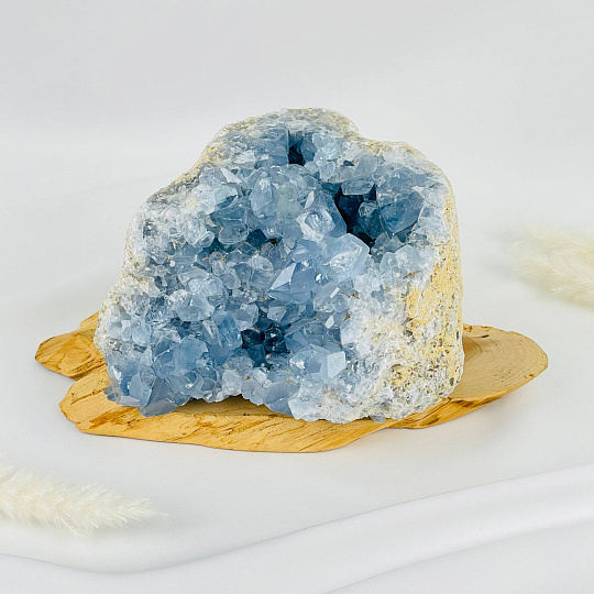 Друза Целестина на подставке, Артикул: 117682 - изображение товара №1