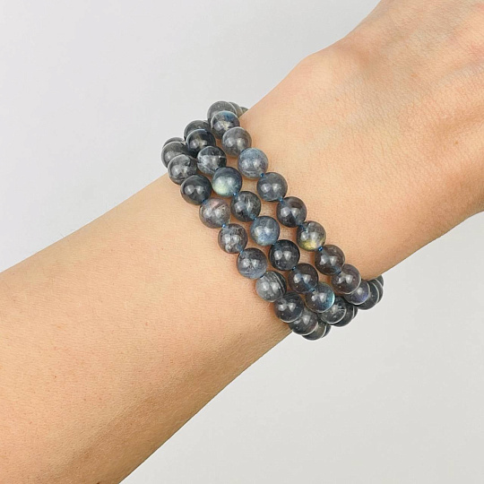 Бусины для украшений из Лабрадора (60 бусин), Артикул: 086214 - изображение товара №2