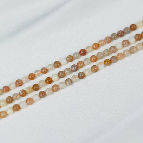 Бусины для украшений из Лунного камня (66 бусин)