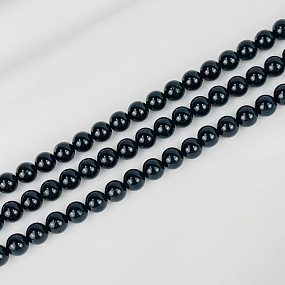 Бусины для украшений из черного Турмалина "Шерл", Артикул: 075247 - изображение товара №1