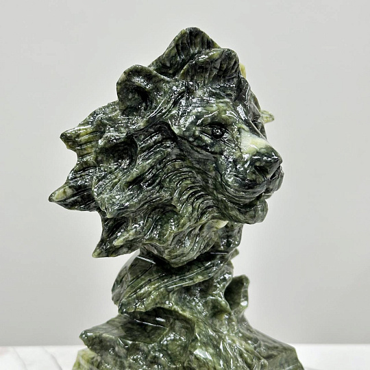 Статуэтка резная Лев из Змеевика, Артикул: 117292 - изображение товара №2