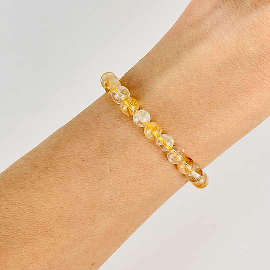 Браслет из Цитрина, Артикул: 087655 - изображение товара №1