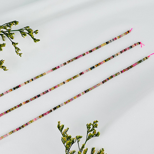 Бусины для украшений из Турмалина микс, Артикул: 069664 - изображение товара №3