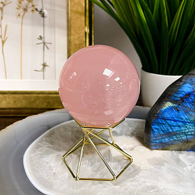 Шар из мадагаскарского Розового кварца, Артикул: 088915 - изображение товара №2