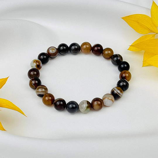 Браслет из камня Агат, Артикул: 078864 - изображение товара №2