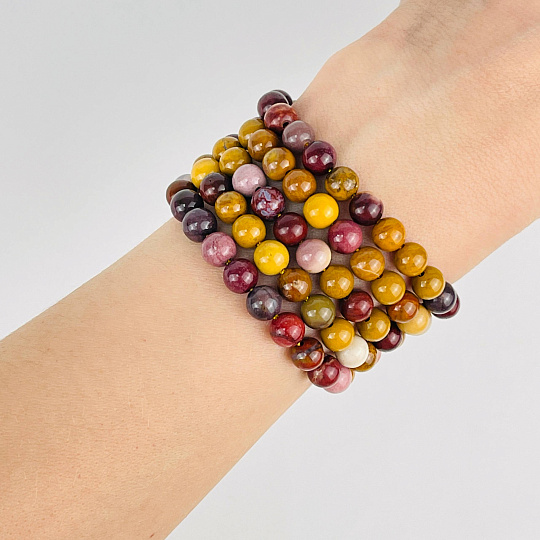 Бусины для украшений из Яшмы "Мукаит" (60 бусин), Артикул: 078769 - изображение товара №3