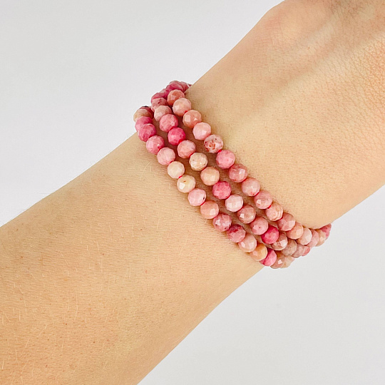 Бусины для украшений из Родонита огранка, Артикул: 086406 - изображение товара №2