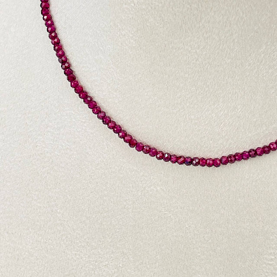 Колье из Граната (Альмандин), Артикул: 114750 - изображение товара №2