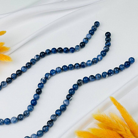 Бусины для украшений из Содалита (32 бусины), Артикул: 052948 - изображение товара №3