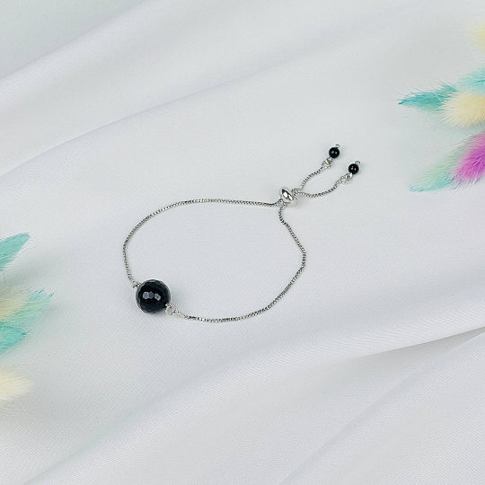 Браслет регулируемый с Агатом, Артикул: 090061 - изображение товара №1