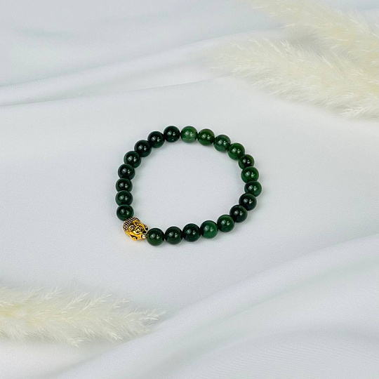 Браслет Будда из Нефрита, Артикул: 116651 - изображение товара №2