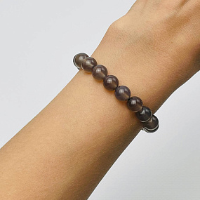 Браслет из серого Агата, Артикул: 079565 - изображение товара №2