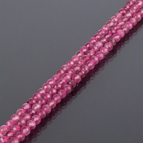 Бусины для украшений из Турмалина розового огранка
