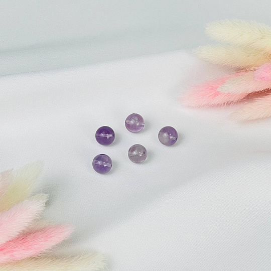 Бусины для украшений из Аметиста (5 шт), Артикул: 117249 - изображение товара №1