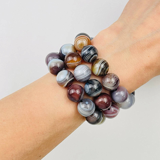 Бусины для украшений из ботсванского Агата, Артикул: 089667 - изображение товара №1