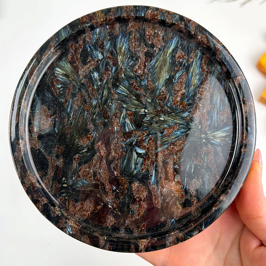 Блюдо из Арфведсонита (Нуумит), Артикул: 117112 - изображение товара №3