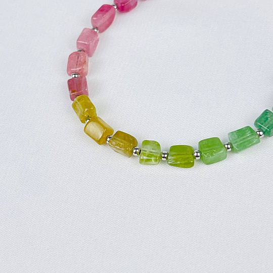 Браслет из Турмалина микс, Артикул: 115652 - изображение товара №3