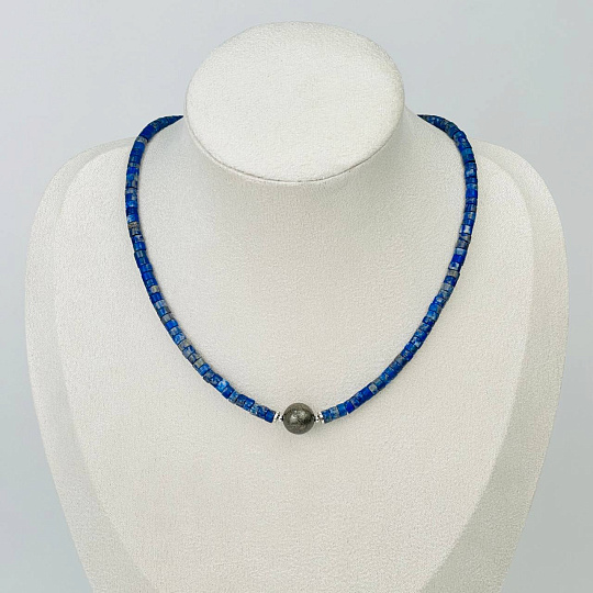 Чокер из Лазурита и Пирита, Артикул: 115630 - изображение товара №1