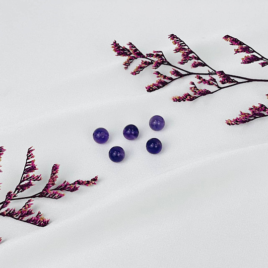 Бусины для украшений из Аметиста (5 шт), Артикул: 087391 - изображение товара №1