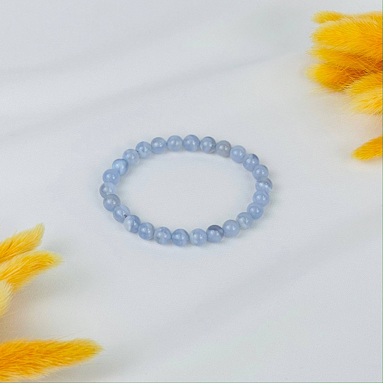 Браслет из Голубого агата, Артикул: 117152 - изображение товара №2