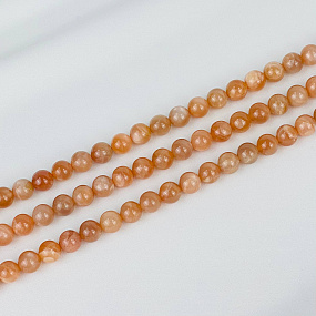 Бусины для украшений из Лунного камня (46 бусин), Артикул: 065517 - изображение товара №1