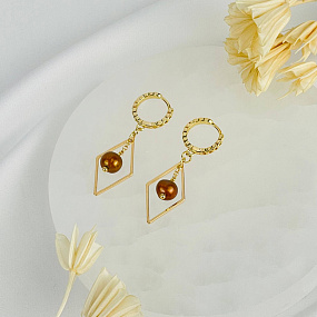 Серьги из Жемчуга тон., Артикул: 117242 - изображение товара №2