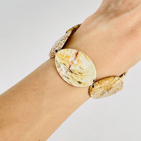 Бусины для украшений из песочной Яшмы, Артикул: 117444 - изображение товара №3