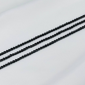 Бусины для украшений из черной Шпинели (96 бусин), Артикул: 117696 - изображение товара №1