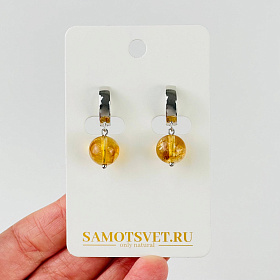 Серьги из Цитрина