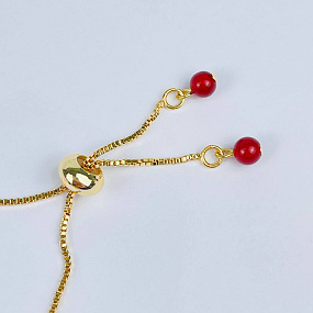 Браслет регулируемый с Сердоликом, Артикул: 117855 - изображение товара №3