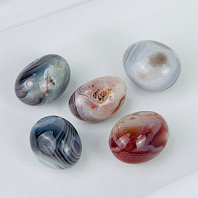 Галтовка из ботсванского Агата (10 шт), Артикул: 118072 - изображение товара №2