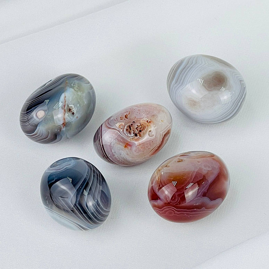 Галтовка из ботсванского Агата (10 шт), Артикул: 118072 - изображение товара №2