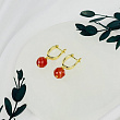 Серьги из Сардоникса