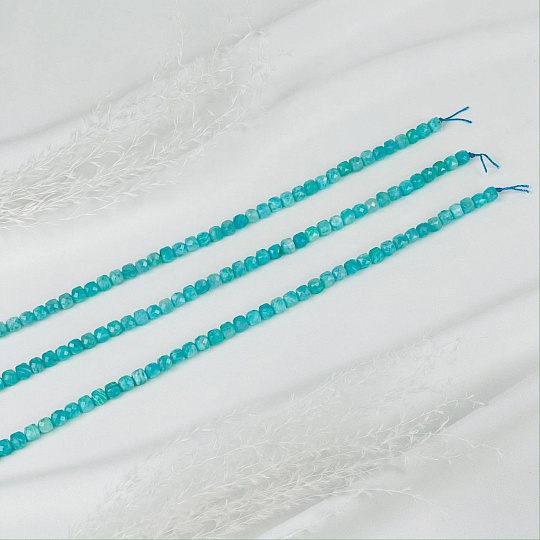 Бусины для украшений из Амазонита (62 бусины), Артикул: 116741 - изображение товара №3