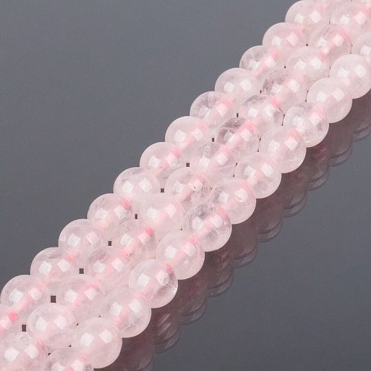 Бусины для украшений из Розового кварца (32 бусины), Артикул: 090268 - изображение товара №1